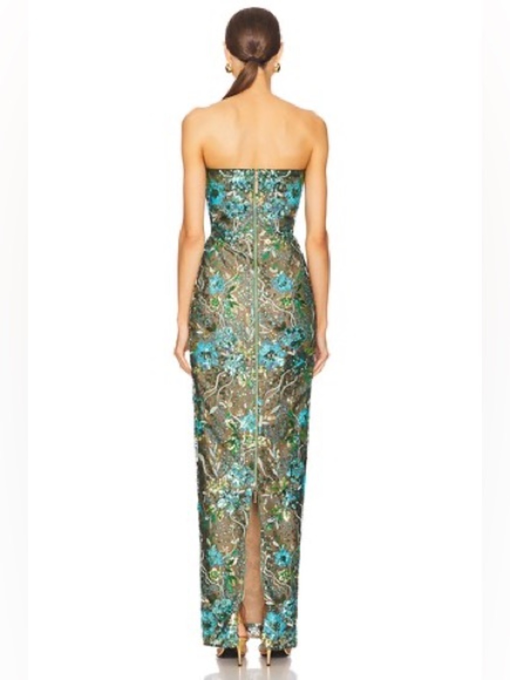 Bronx and Banco
Dahlia Maxi Dress in Teal Multi - Picture 3 of 14